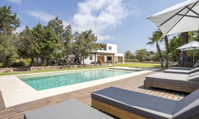 Ibiza Island Villa | Stunning 5 bed Villa with Sea Views and Large Pool and Gardens near Jondal