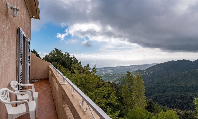 San-Giovanni-di-Moriani House | Stunning private villa for 6 people with TV, patio and panoramic view