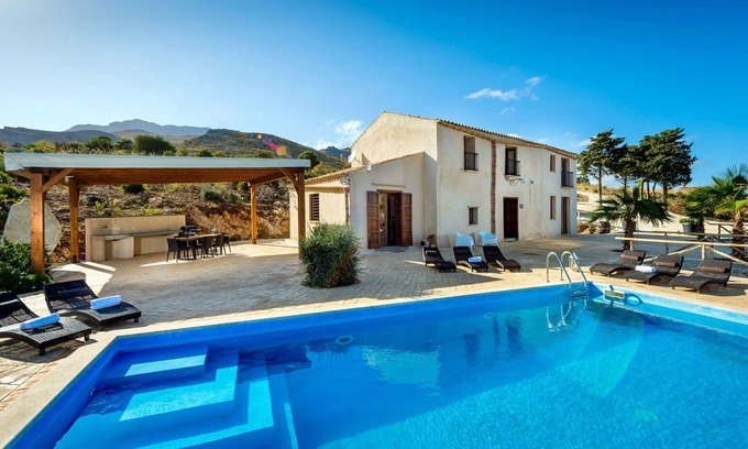Scopello Villa | Stunning private villa for 10 guests with private pool, WIFI, A/C, TV, patio and panoramic view