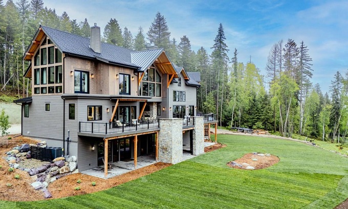 Whitefish House | Stunning Big Mountain Retreat - Game Room, Private Hot Tub, Private Setting | 7 Bed, 6.5 Bath