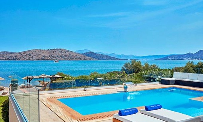 Elounda Villa | Stunning Crete Villa | Elounda Seafront Villa | private heated pool & Sea View