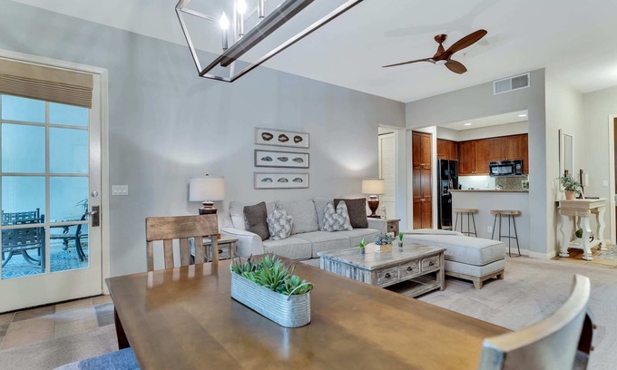 La Quinta Apartment | Stunning Ground Floor 1BR Villa #A, Steps to Pool!