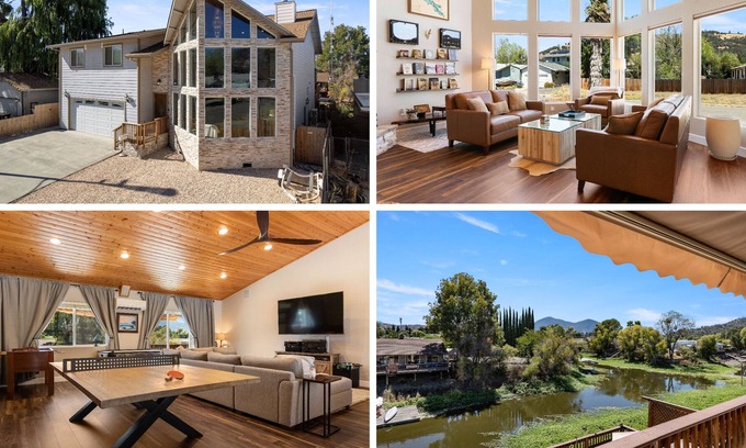 Clear Lake House | ♛ Stunning Lake House Smart Home w/ Boat Dock, Sauna, & Steam Shower + More ♛