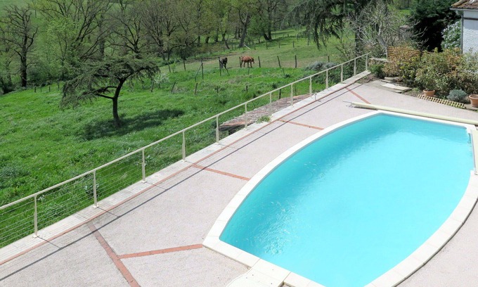 Lacapelle-Segalar House | Stunning private villa for 6 people with A/C, private pool, WIFI, TV, terrace and pets allowed