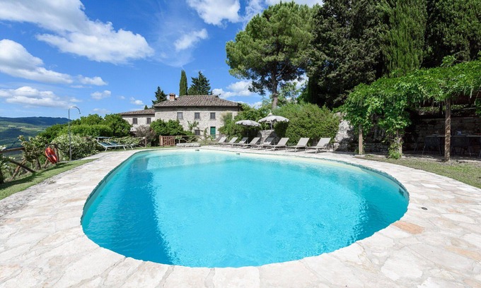 Radda in Chianti Villa | Stunning private villa with private pool, WIFI, TV, patio and parking, close to Greve In Chianti
