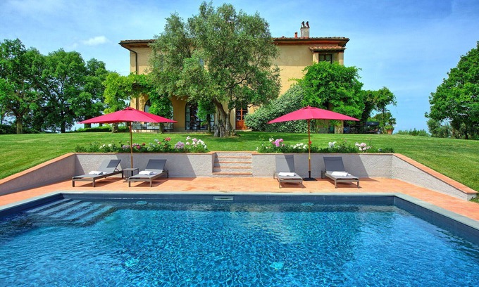 Cerreto Guidi Villa | Stunning private villa with WIFI, A/C, private pool, patio, panoramic view and parking