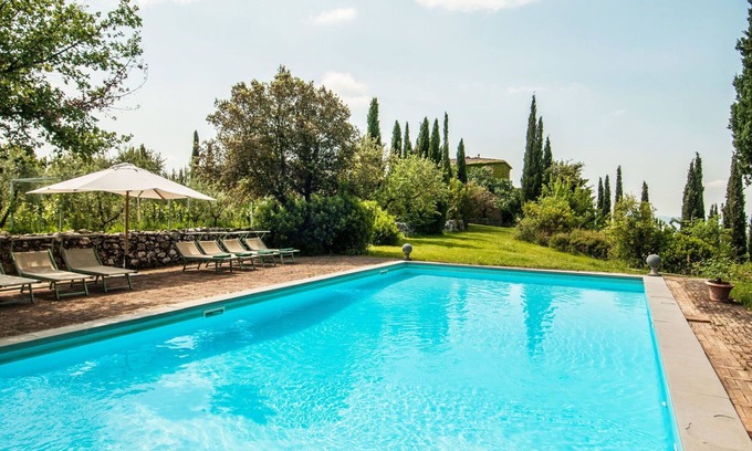 Montalcino Villa | Stunning private villa for 16 guests with A/C, private pool, WIFI, TV, patio and panoramic view