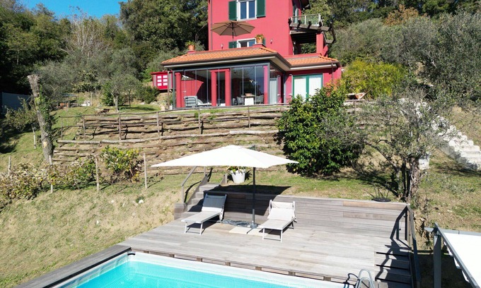 Fosdinovo Villa | Stunning private villa with private pool, WIFI, TV, patio and panoramic view, close to La Spezia