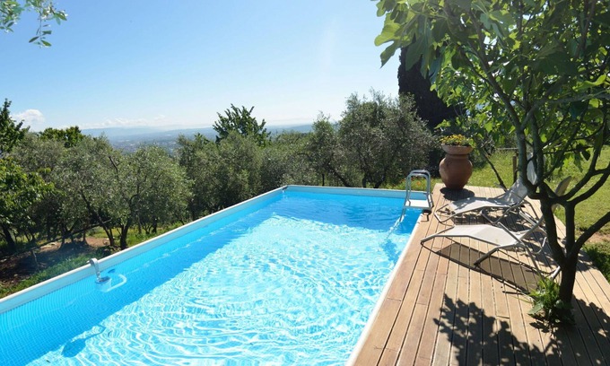 Vicopelago Villa | Stunning private villa with internet, A/C, private pool, TV, patio, panoramic view, close to Lucca