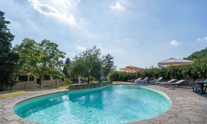 Dicomano Villa | Stunning private villa with WIFI, private pool, TV, patio, pets allowed, panoramic view and park...