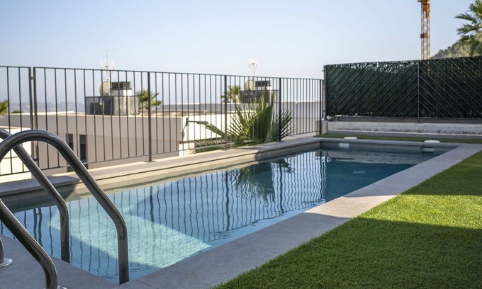 Polop Villa | Stunning private villa for 6 guests with WIFI, A/C, private pool, TV and patio