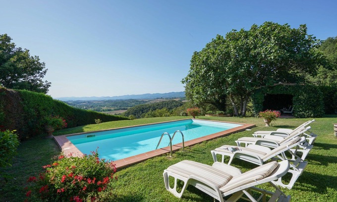 Dicomano Villa | Stunning private villa with A/C, WIFI, private pool, TV, patio, panoramic view and parking