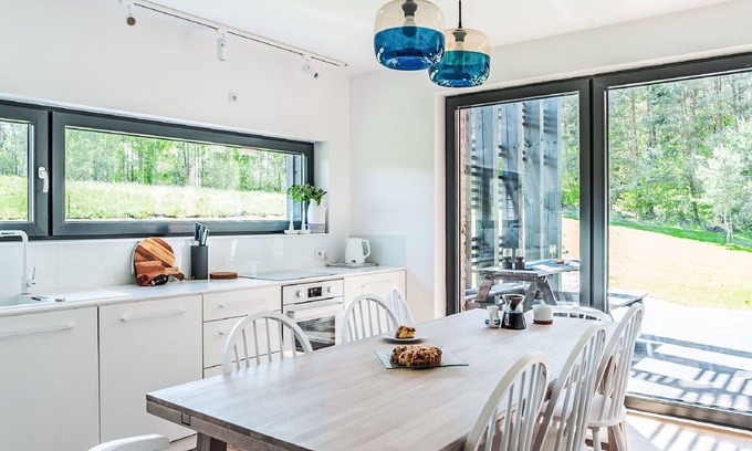 Mragowo House | Stunning private villa for 8 people with WIFI and patio