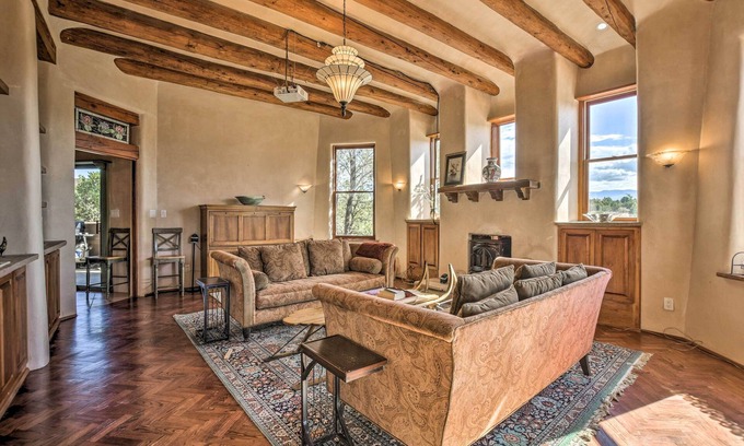 West Alameda House | Stunning Santa Fe SW-Style Getaway w/Indoor Pool!