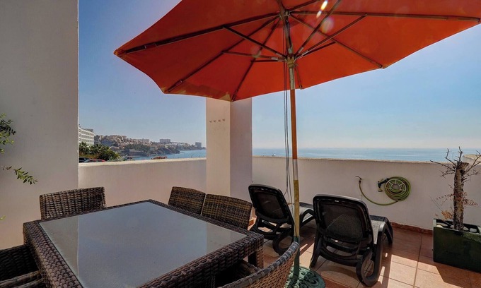 Benalmadena Costa Apartment | Stunning Sea Views Beachfront Apt, Large Terrace & BBQ