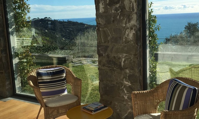 Bonassola Villa | Stunning View Mediterranean Villa Nestled Among A Lemon And Olive Trees Garden