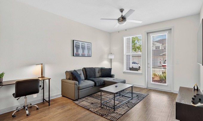 Arlington Apartment | Stylish 1BR Apt/King Bed/ Pool/Close to Beach