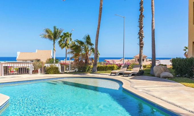 Campo de Golf Fonatur Condo | Stylish 2-Bedroom Condo with Ocean Views | Walk to Town | Pool & BBQ Area