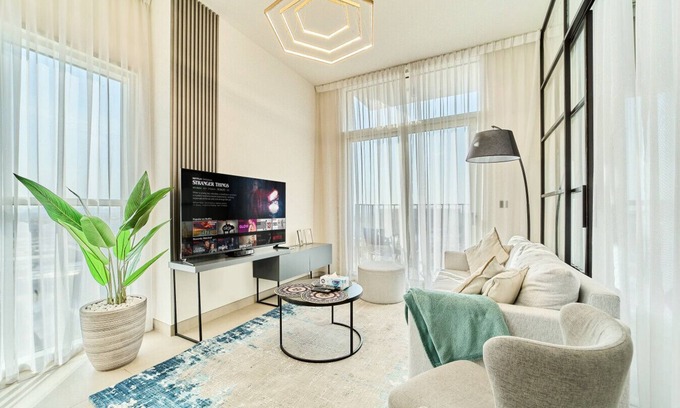 Dubai Apartment | Stylish 2BR Apartment Steps from Dubai Hills Mall