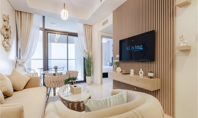 Sheikh Zayed Road Apartment | Stylish 2BR Plus Maid's Room Aykon City Business bay