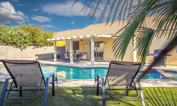 North Las Vegas House | Stylish 4BR w/New Pool by a Park
