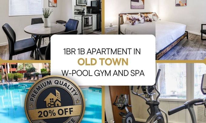 South Scottsdale Apartment | Stylish FULL 1BR Retreat w/Sofa Bed, Shopping & Bars