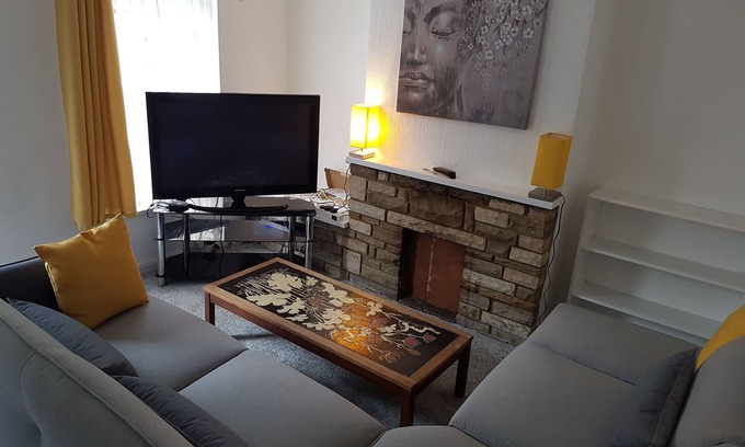 Norwich Apartment | Stylish living with considered workspace.