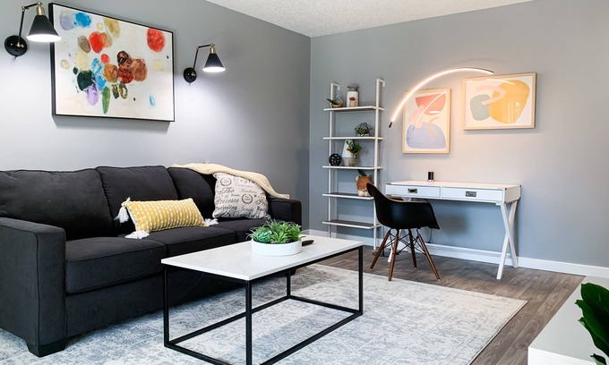 Cedar Hills Apartment | Stylish, New & Clean 1b apt w/King Bed+Pool+Gym+Parking