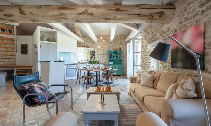 Lagnes Other | Stylish stone village house with swimming pool