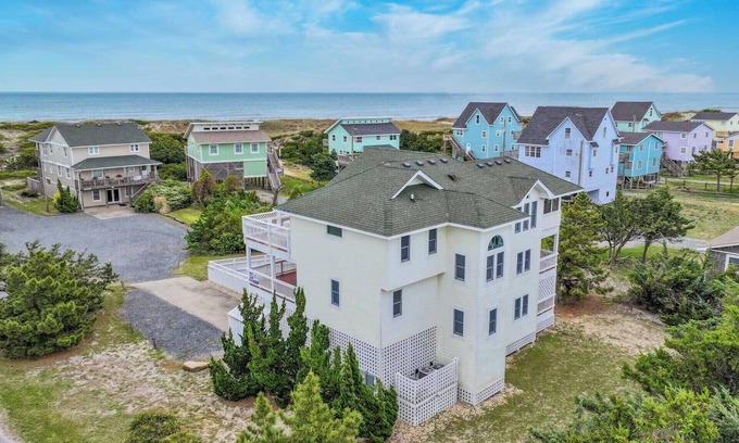 Avon House | SUMMER SAVINGS - Semi-Oceanfront Home w/Pool, Hot Tub, Game Room, Beach Nearby