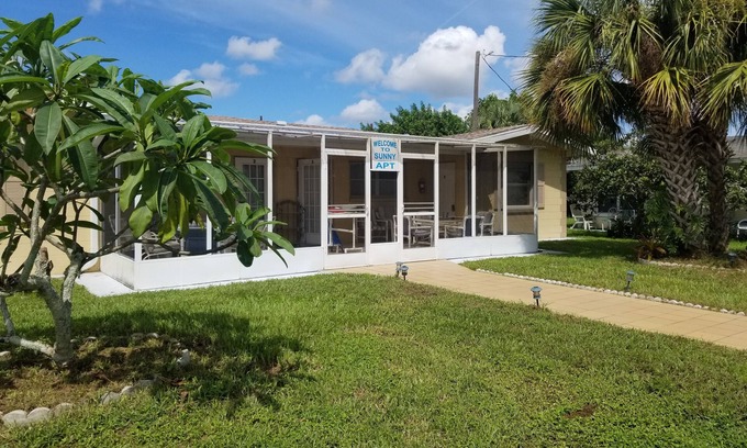 Warm Mineral Springs Resort | Sunny Apartments a block from Warm Mineral Springs. Unit 3