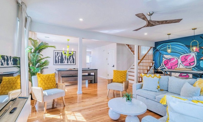 Atlantic City House | Sunrise Playce-Designer Beach Retreat + Pool Table