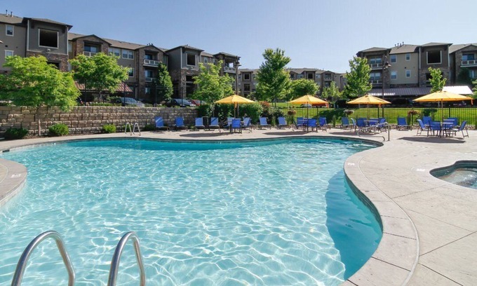 South Jordan Apartment | Sunset Views, Comfy Beds, Hot Tub, Gym, Wi-Fi