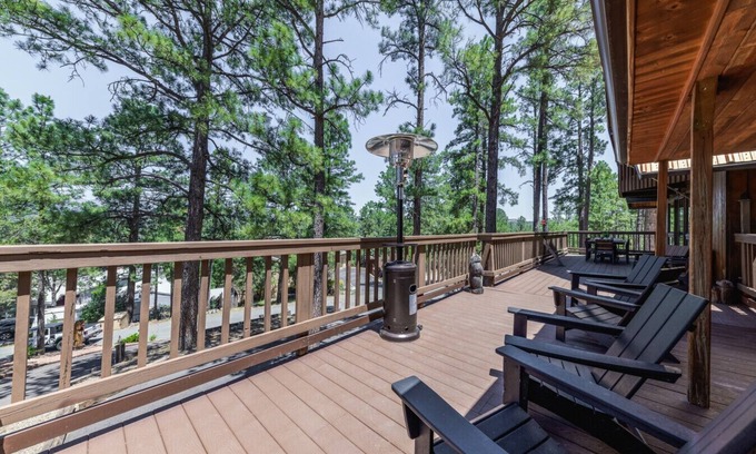 Ruidoso Apartment | Sunsets & Lattes: Hot Tub/Decks/Views/Mtn Luxury