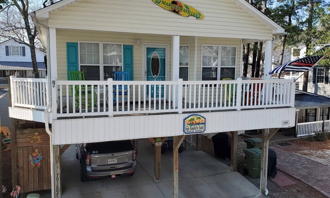 Surfside Beach House | ^Super Clean, Well Equipped Beach House w/Partial Oceanview, Golf Cart, WiFi^