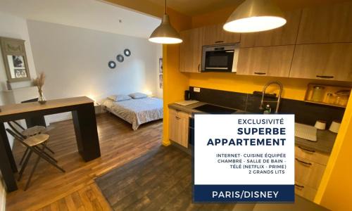 Les Viselets Apartment | Superbe T2 entre Paris et Disney (RER A)