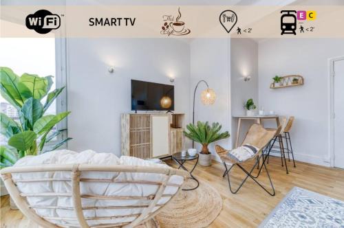 Quartier des Eaux-Claires Apartment | T2 Prestige au cœur de Grenoble