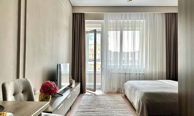 Almaty Apartment | "Tango" charming 1-bedroom apartment with WiFi, AC close to Arbat