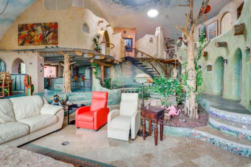 Arroyo Hondo House | Taos Dome Home with Hot Tub, Fireplace and Mntn Views!