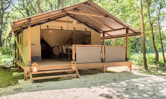 Esparron-de-Verdon House | Tent Lodge Kenia auf Stelzen 2 Schlafzimmer 5 Personen