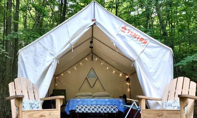 Etna RV Rental | Tentrr Signature Site - Rhodes End Retreat - Coleman Outfitted Site