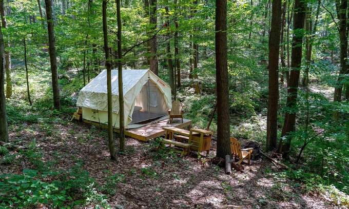 Gans RV Rental | Tentrr State Park Site - WV Coopers Rock State Park - Site D - Single Camp