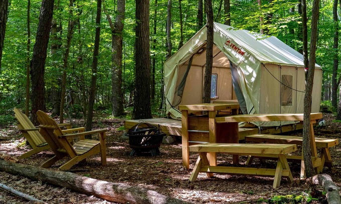 Gans RV Rental | Tentrr State Park Site - WV Coopers Rock State Park - Site H - Single Camp