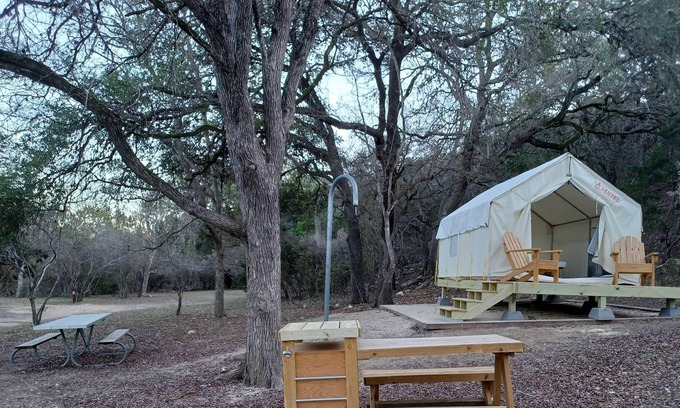 Spring Branch RV Rental | Tentrr State Park Site - Texas Guadalupe River State Park - Site E - Single Camp