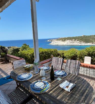 Sant'Antioco House | Terrace with dreamy sunset Cala Sapone