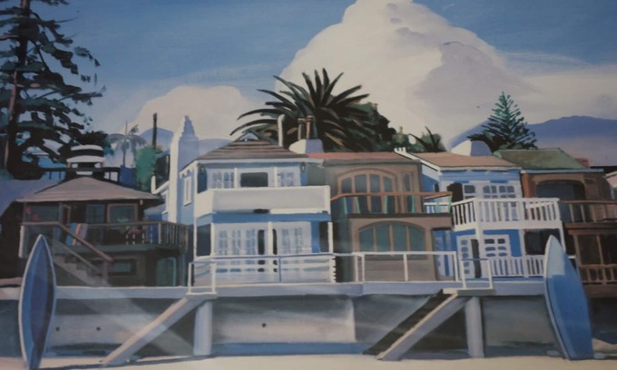 Montecito Cottage | The Blue Beach House - on the Sand at Miramar Beach,Montecito