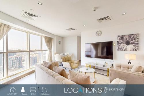 Dubai Sports City Apartment | The Bridge - Tranquil Two Bedroom in Sports City