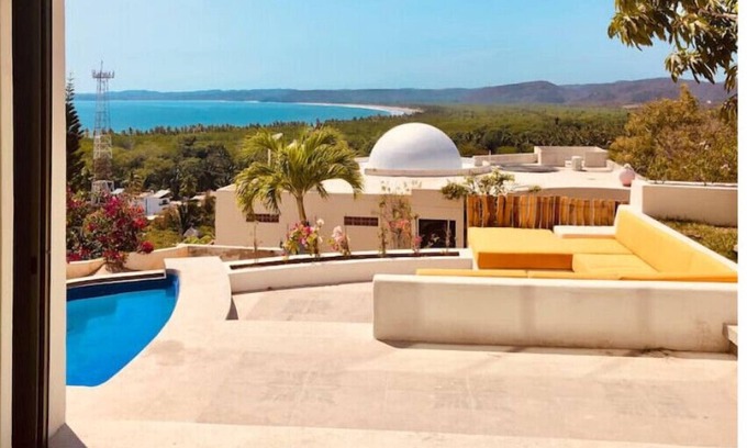 La Manzanilla Apartment | "The Dharma room" a bedroom with a fantastic view.n
