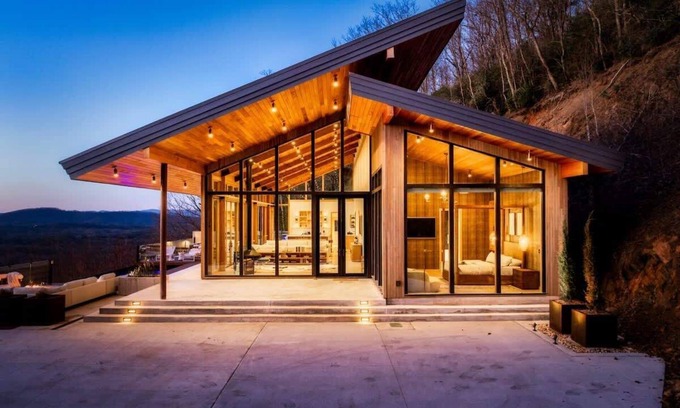 Natures Courtyard Cabin | The Glass Frame - Peak Elegance & Luxury