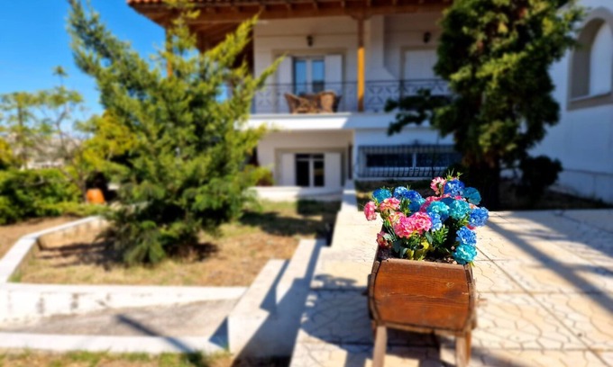 Ormos Agiou Ioannou Villa | The Mirador Boutique Villa with Scenic Sea View